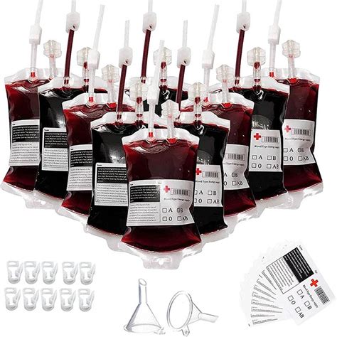 how to make a fake blood bag|amazon blood bag drinks.